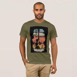 Camiseta de Músico com Som de Guitarra Retro