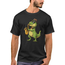 Camiseta de Músico de Jazz T-Rex