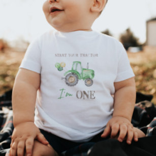 Camiseta de Nascimento do Trator Verde