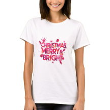 Camiseta de Natal Abstrata Alegre Avant-Garde