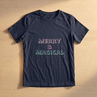 Camiseta de Natal Alegre e Mágico | Festa de Natal