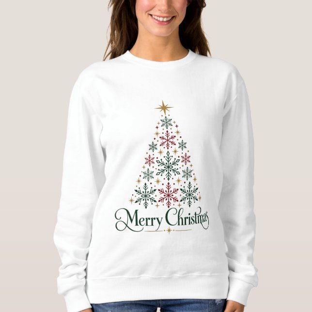 Camiseta de Natal Árvore Alegre (Frente)