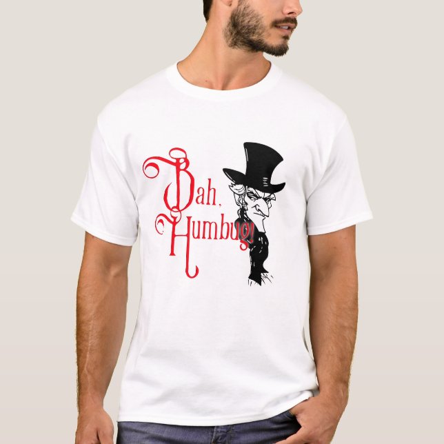 Camiseta de Natal Bah Humbug Cavalheiro Vitoriano (Frente)