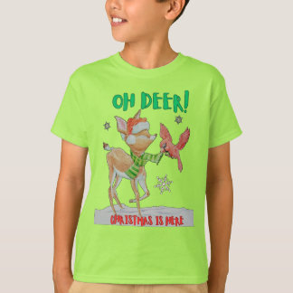 Camiseta de Natal Básica para Meninos