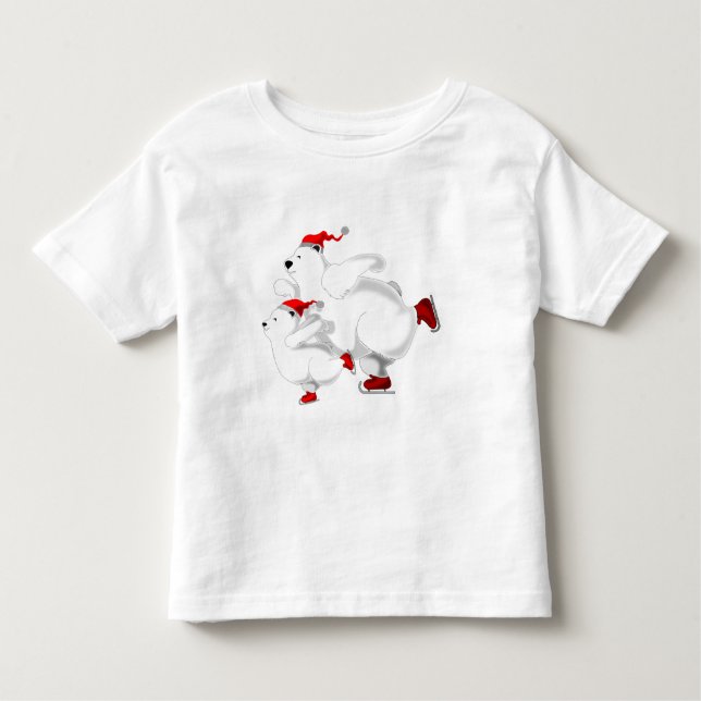 Camiseta de natal Bear Toddler (Frente)