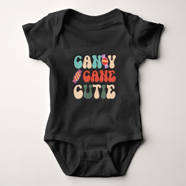 Camiseta de Natal Candy Cane Cutie (Frente)