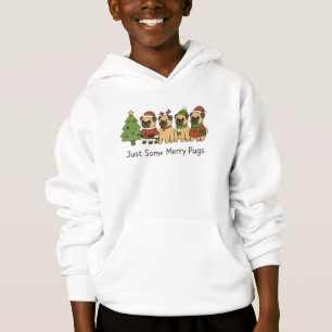 Camiseta de Natal com Pug Fofo
