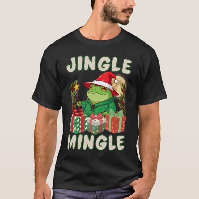 Camiseta de Natal com toque e mistura  (Frente)