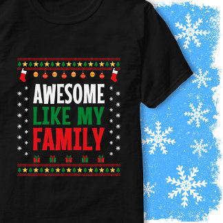 Camiseta de Natal Combinando com Minha Família Inc