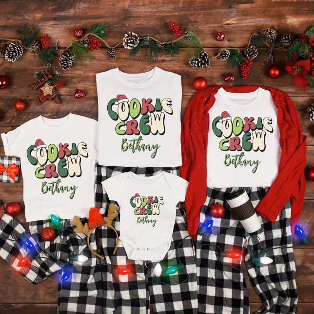 Camiseta de Natal Combinando Equipe de Biscoitos R (Criador carregado)