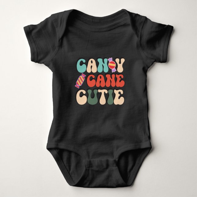 Camiseta de Natal Cutie Candy Cane (Frente)