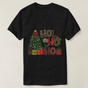 Camiseta de Natal da Família Combinada Festa Fes