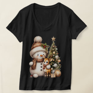 Camiseta de Natal da Família Combinando Festa Fe