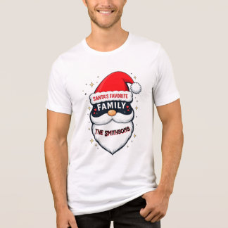 Camiseta de Natal da Família Favorita do Papai Noe