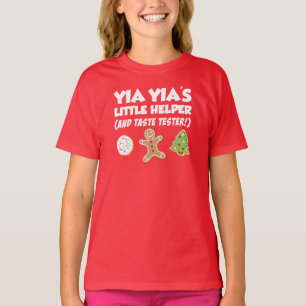 Camiseta de Natal da Yia Yia é o Pequeno Auxiliar