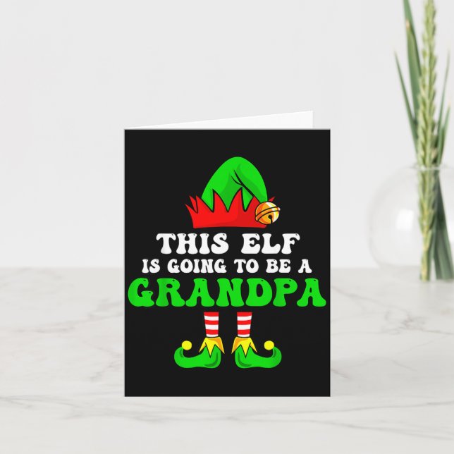 Camiseta de Natal de Anúncio de Bebê Este Elfo Vai (Frente)