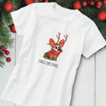 Camiseta de Natal de Cachorro Corgi