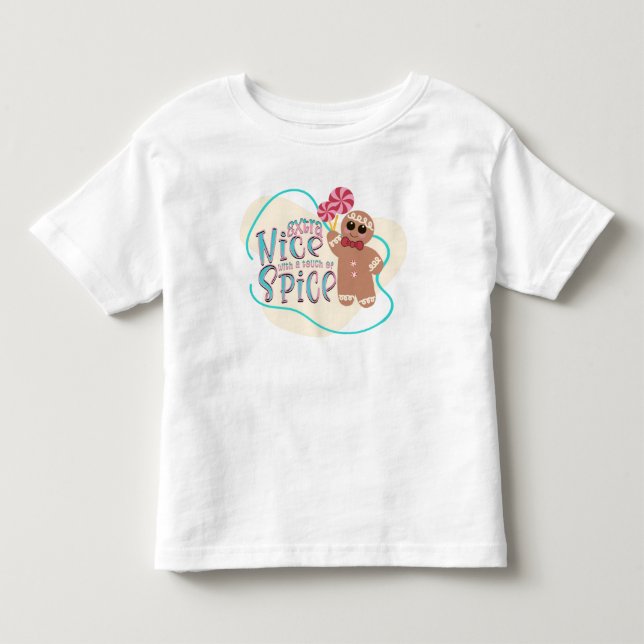 Camiseta de Natal de gengibre para meninas (Frente)