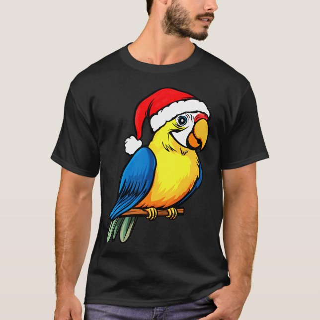 Camiseta de Natal de Papagaios (Frente)