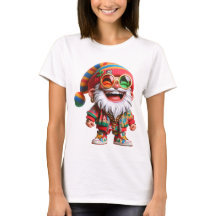 Camiseta de Natal de Papais noeis Hippie de Ho-Ho,