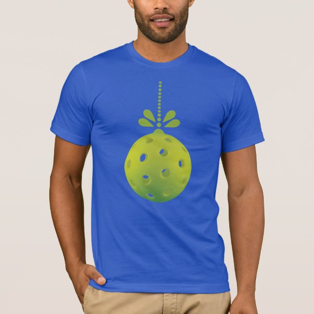 Camiseta de Natal de Pickleball Moderno (Frente)