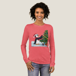 Camiseta de Natal de Pinguim Fofa