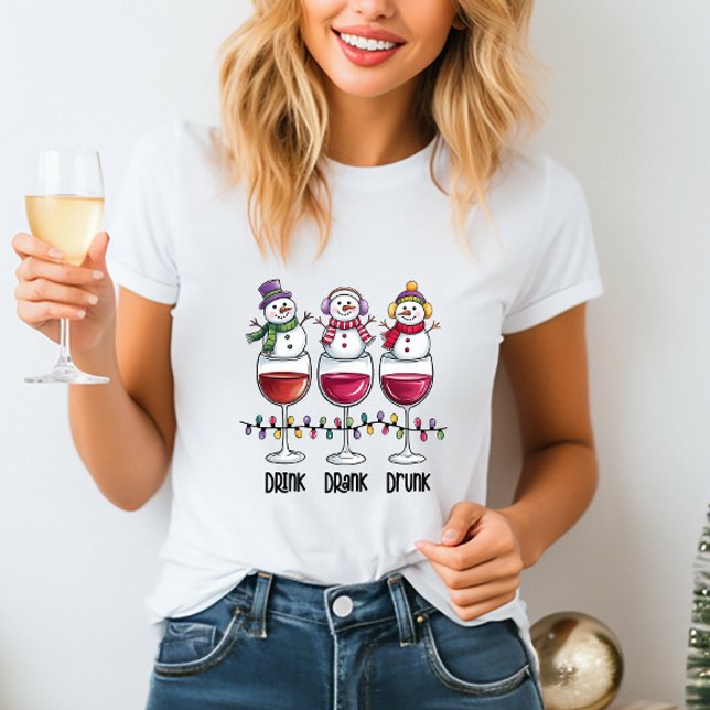 Camiseta de Natal de Vinho (Criador carregado)