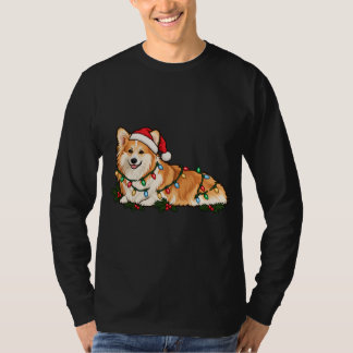 Camiseta de Natal do Corgi Festivo