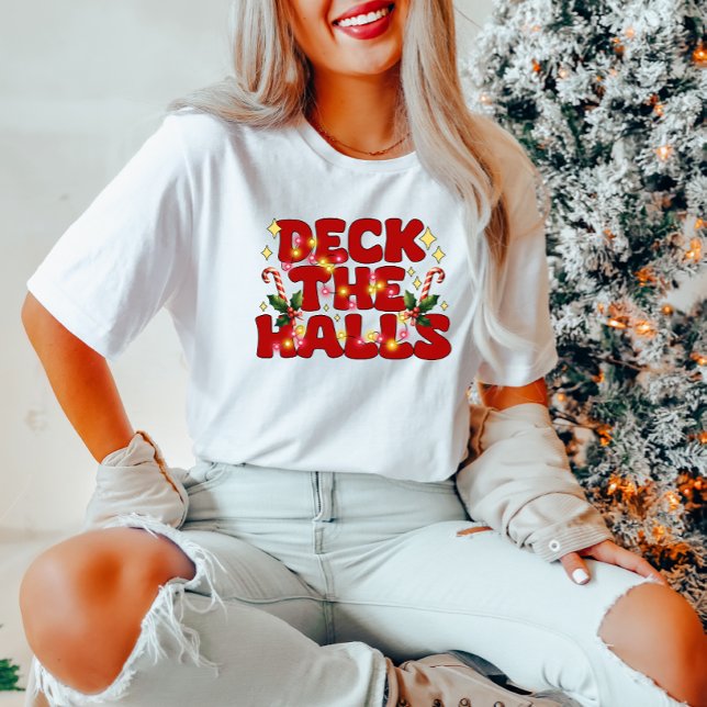 Camiseta de Natal Do Deck The Halls (Criador carregado)