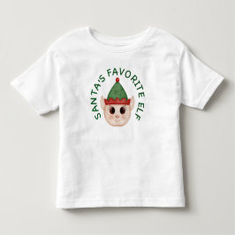 Camiseta de Natal do Elfo Favorito do Papai Noel B
