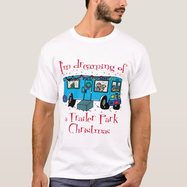 Camiseta de Natal do Trailer Park (Frente)