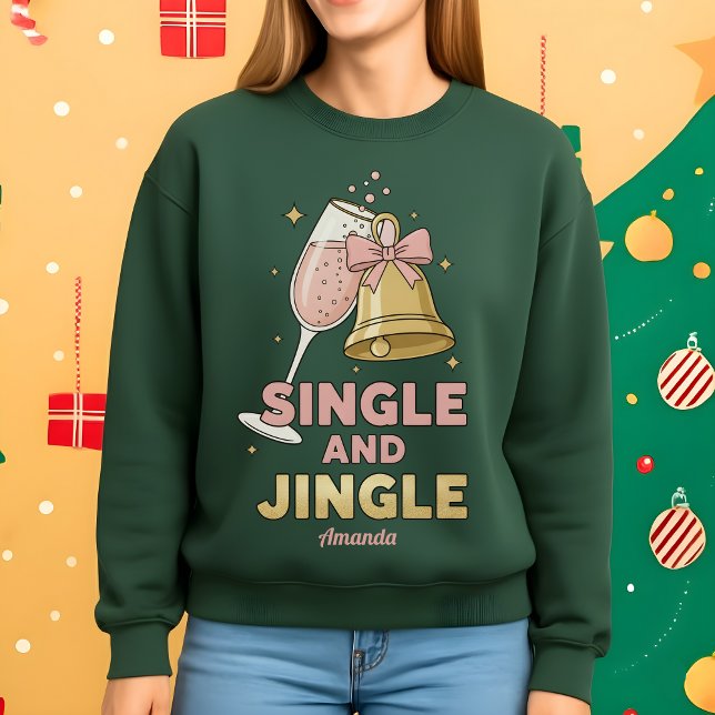 Camiseta de Natal engraçada Single and Jingle (Criador carregado)