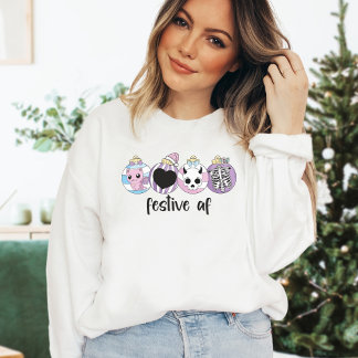 Camiseta de Natal Festiva AF Pastel Goth