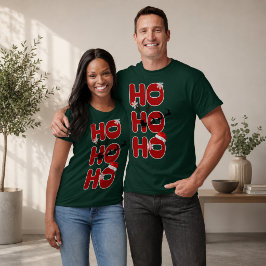 Camiseta de Natal HO HO HO