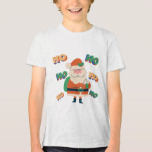 Camiseta de Natal Ho Ho Ho | Gráfico de Férias Div