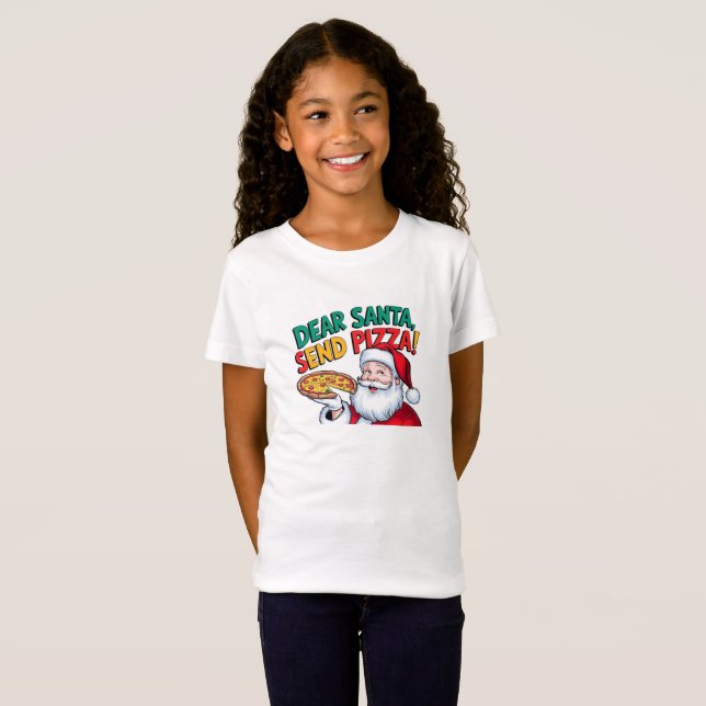 Camiseta de Natal Infantil Divertida Querido Papai (Frente Completa)