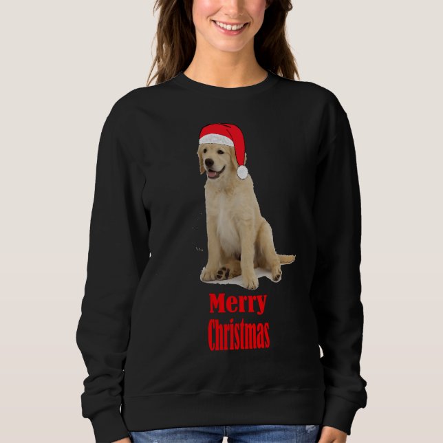 Camiseta De Natal Labrador Retreiver Feliz Natal (Frente)