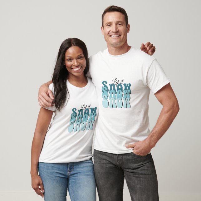 Camiseta de Natal Let It Snow (Unissex)