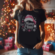 Camiseta de Natal Mama Claus