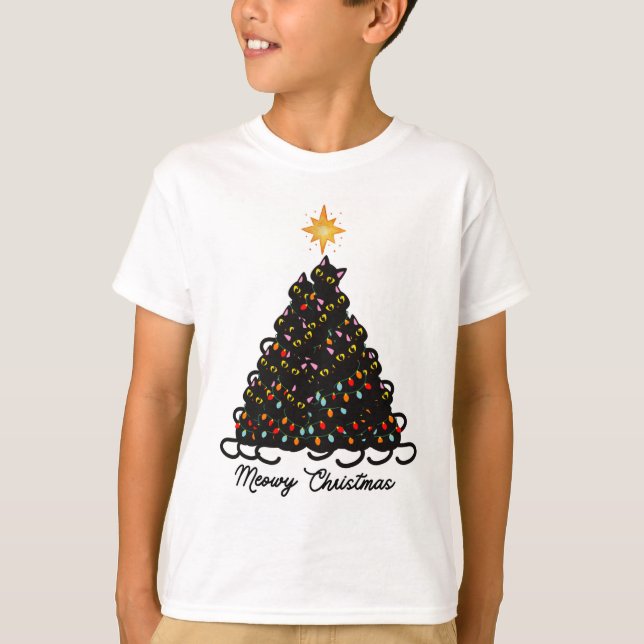 Camiseta de Natal meowy (Frente)