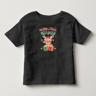 Camiseta de Natal Merry Little Reindeer