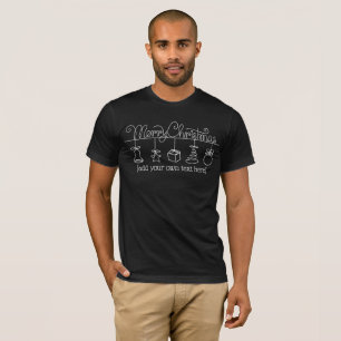 Camiseta de Natal Mínima para Homens