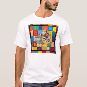 camiseta de natal moderna da abstrato Art Patterme