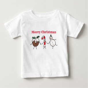 Camiseta de Natal, Neve e Camiseta de Canas Doces