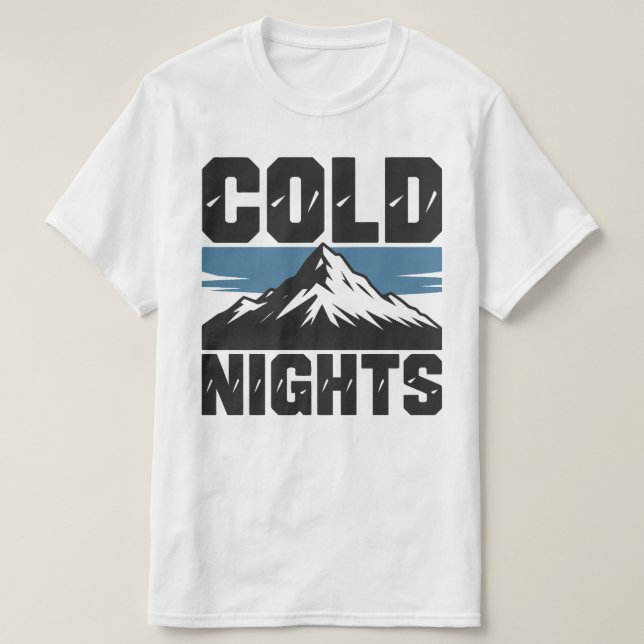 Camiseta de Natal Noites Frias (Frente do Design)