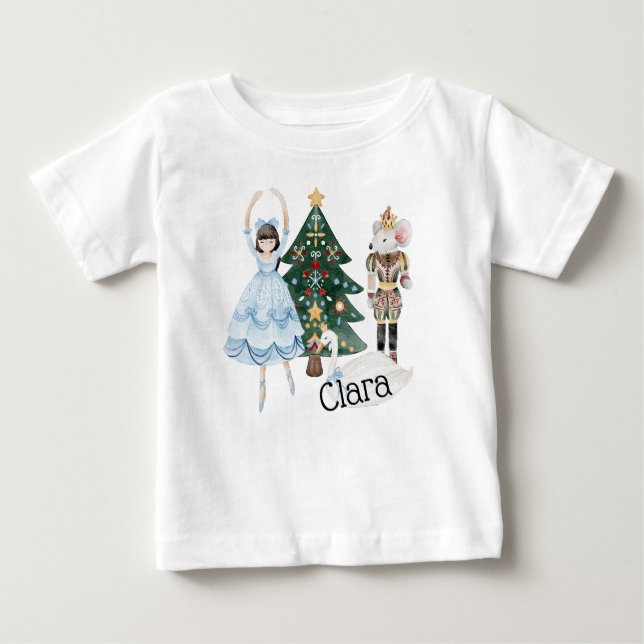 Camiseta de Natal Nutcracker com Clara (Frente)
