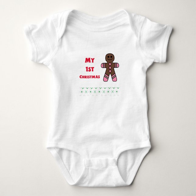 Camiseta de Natal para Bebê (Frente)