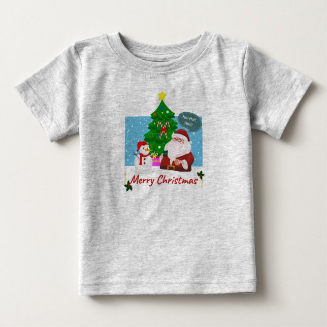 Camiseta de Natal para crianças (Frente)