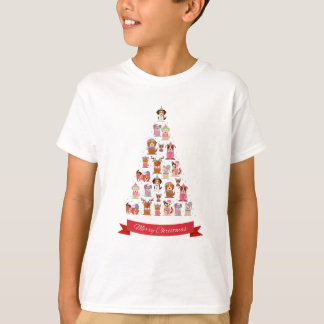 Camiseta de Natal para Meninos de Árvore