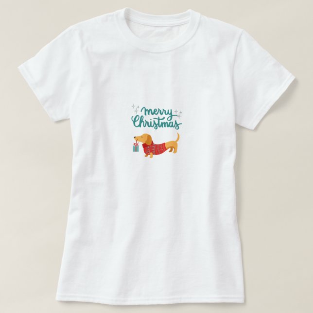 Camiseta de Natal para Mulheres (Frente do Design)